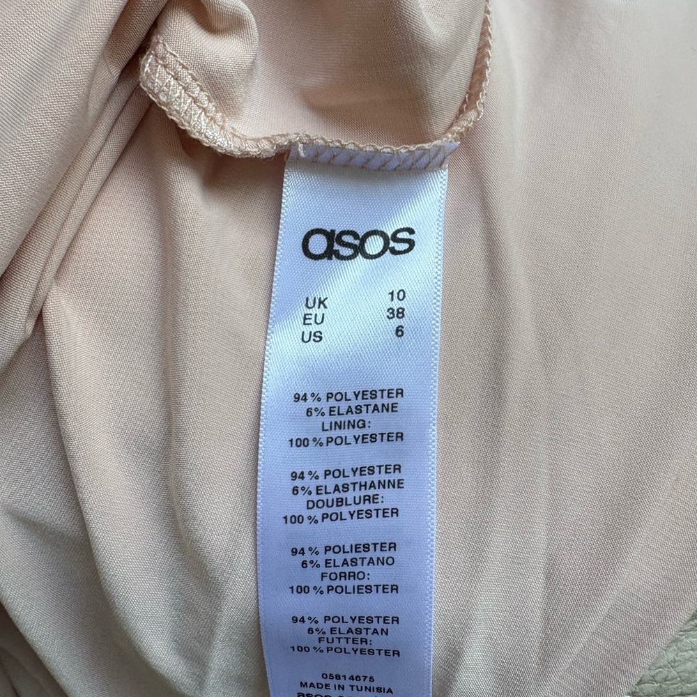 ASOS Pink Ruched Wrap Maxi Dress with Plunge Neckline - Picture 7 of 7
